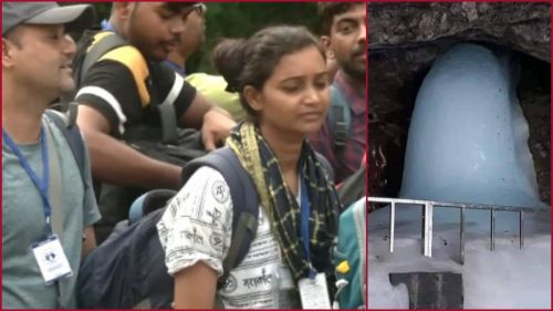 Picture of First batch of pilgrims arrive at Amarnath Yatri Niwas Base Camp