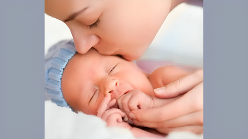 Picture of Kiss on hand, forehead, cheek….. do you pet and pamper the little baby? So know this