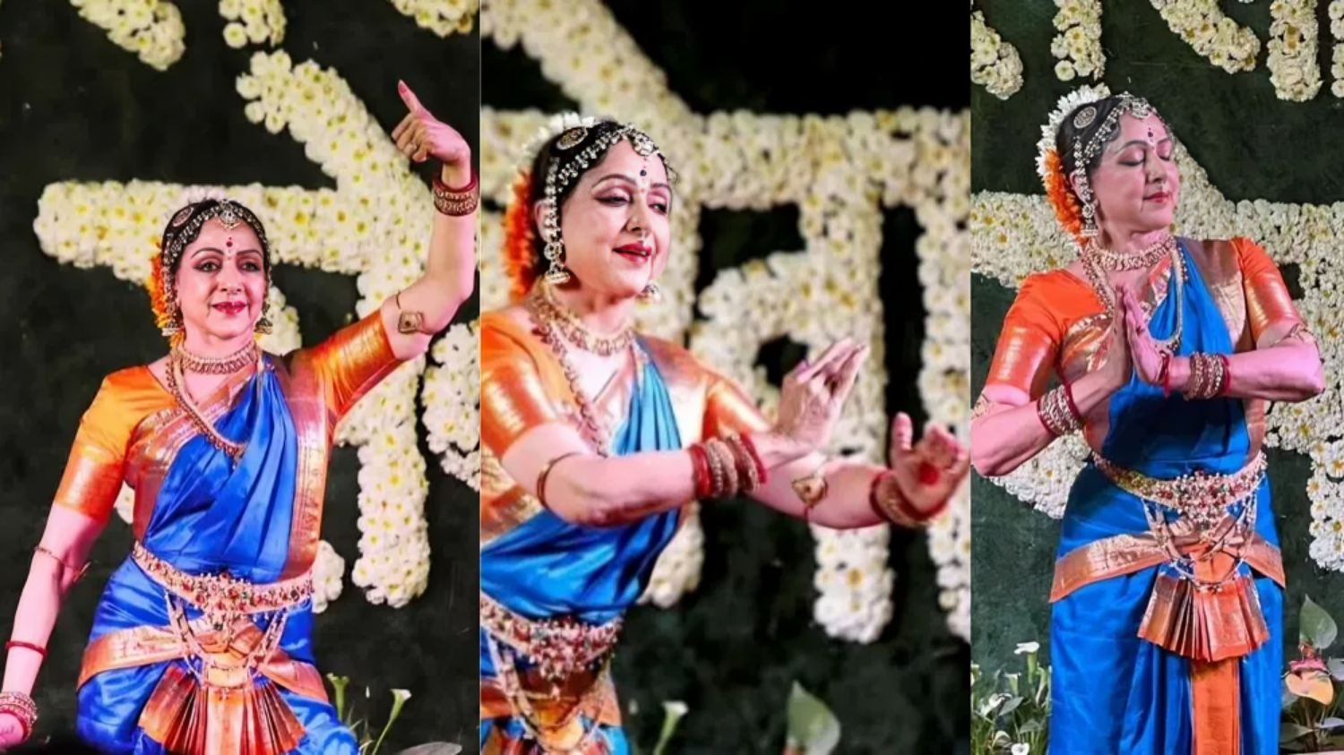 Hema Malini performed Bharatnatyam in Ram temple, the video of the dance performance went viral की तस्वीर