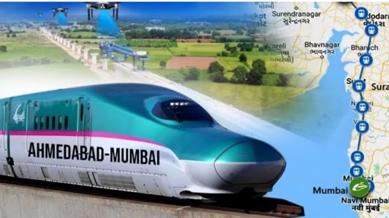Picture of How much work has been done on the Ahmedabad-Mumbai bullet train project, know when the train will start, the railway minister gave this answer
