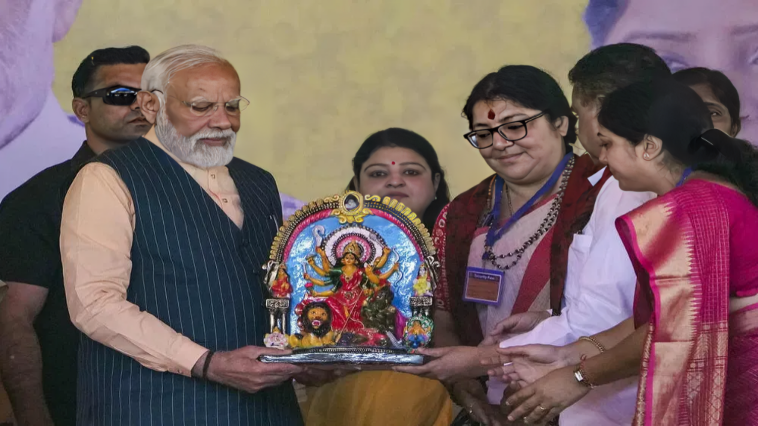 Picture of Still threatened, the women of Sandeshkhali met PM Modi and told the plight