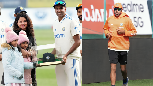 Picture of Ashwin made history with his 100th Test match, becoming the first cricketer to achieve the feat