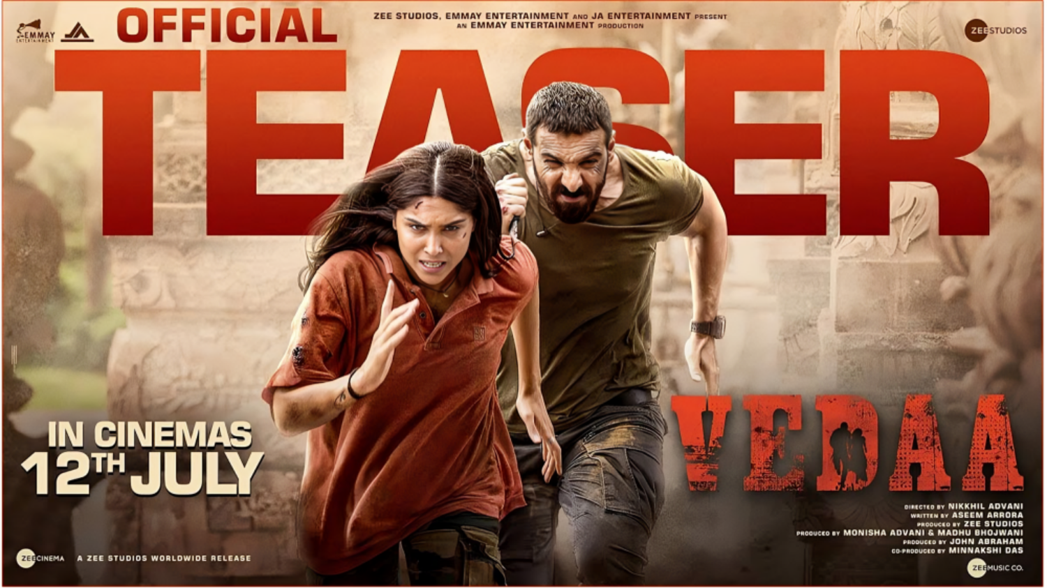 Picture of Vedaa Teaser: John Abraham's action-packed film 'Veda' teaser released, watch video