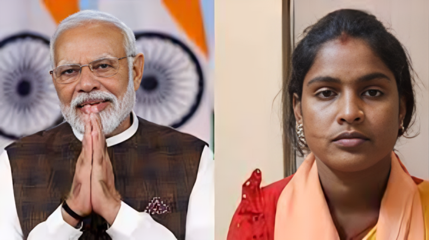 Picture of BJP gave ticket to Sandeshkhali victim Rekha Patra in Bengal, PM Modi spoke on phone and said 'Aap cho Shaktiswarupa'