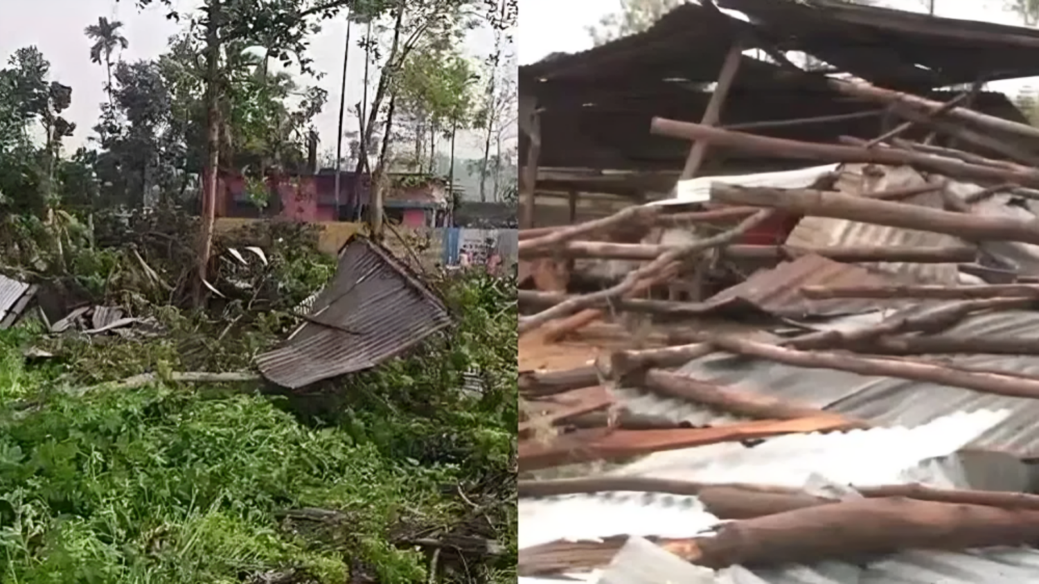 More than 100 injured, 4 dead...many houses damaged, storm wreaks havoc in Bengal की तस्वीर