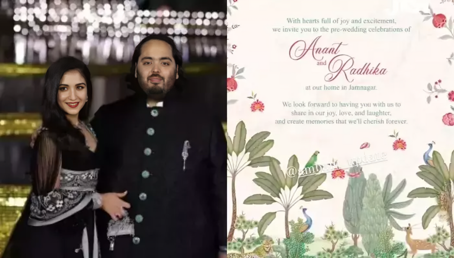 Picture of Pre Wedding Card: Anant Ambani-Radhika Merchant's second pre-wedding card has gone viral, the function will last for so many days