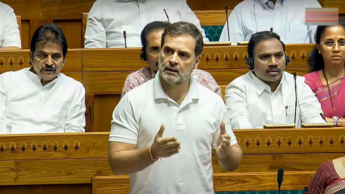 Picture of Agniveer, Adani-Ambani and Minority... Some words from Rahul Gandhi's speech were removed from Parliament proceedings