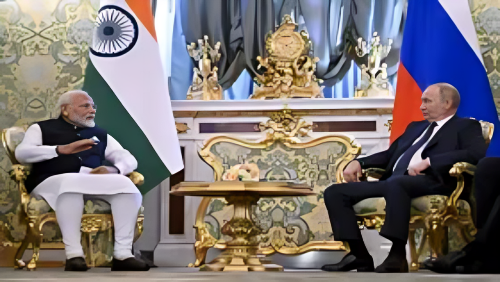 Picture of In a bilateral meeting with Putin, PM Modi said - war will not solve, dialogue is the only way