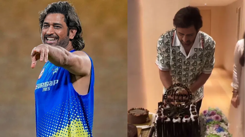 Picture of VIDEO: MS Dhoni's parents share cake and sweets in Ranchi, fans say – Prasad of 'God'