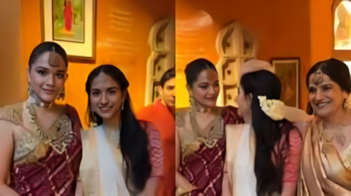 Picture of Graha Shanti Puja was held before Anant-Radhik's wedding, the younger daughter-in-law of the Ambani family won hearts in Marathi look, watch-Video