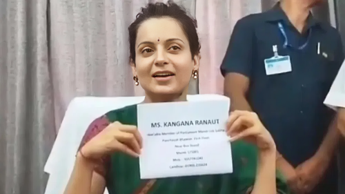 Picture of Became an MP but lost her attitude, Kangana Ranaut said - If you want to meet me, bring Aadhaar card, created a huge controversy