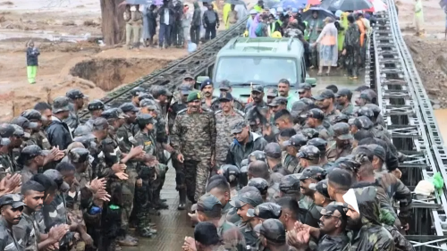 Picture of Landslides in Wayanad confirm 190 deaths so far, Army constructs Bailey Bridge for speedy rescue operations