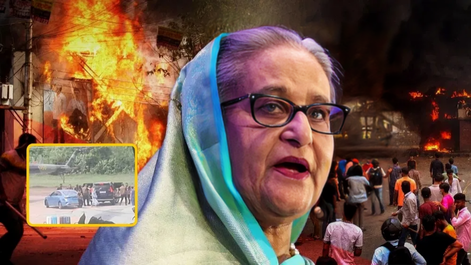 Picture of Bangladesh Protest: After PM Sheikh Hasina left the country, the statement of the army in Bangladesh, said we will form an interim government.